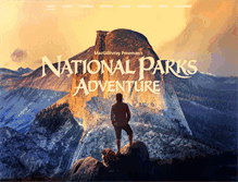 Tablet Screenshot of nationalparksadventure.com